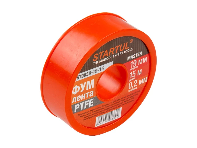 Фум-лента PTFE 19ммх15м STARTUL MASTER (ST9038-19-15) (толщина 0 2мм) |