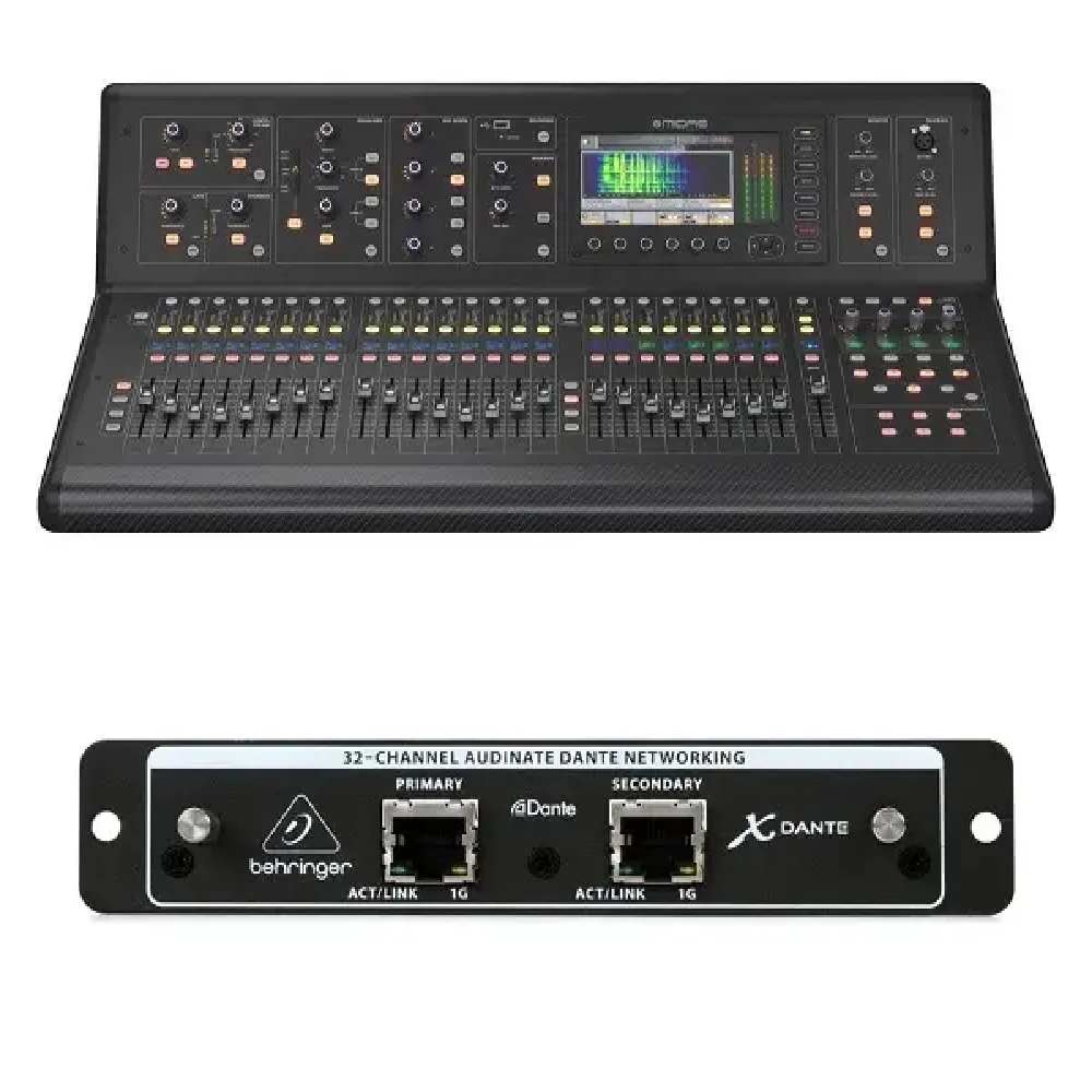 Midas M32R 라이브 디지털 믹서, DL32 스테이지 박스, 150 인치 Cat5 네트워크 케이블 스풀 사용 가능, 최고  최고 품질