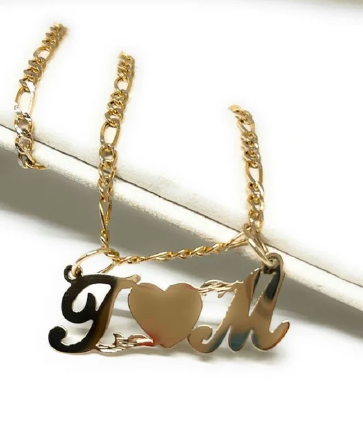 Chaîne En Or Avec Lettres Pour Femme Collier Avec Initiales - Plaqué Or 14 Carats - Hypoallergénique - Pendentif Avec Lettre[u6451] - Achat / Vente Sautoir Et Collier Chaîne En Or Avec