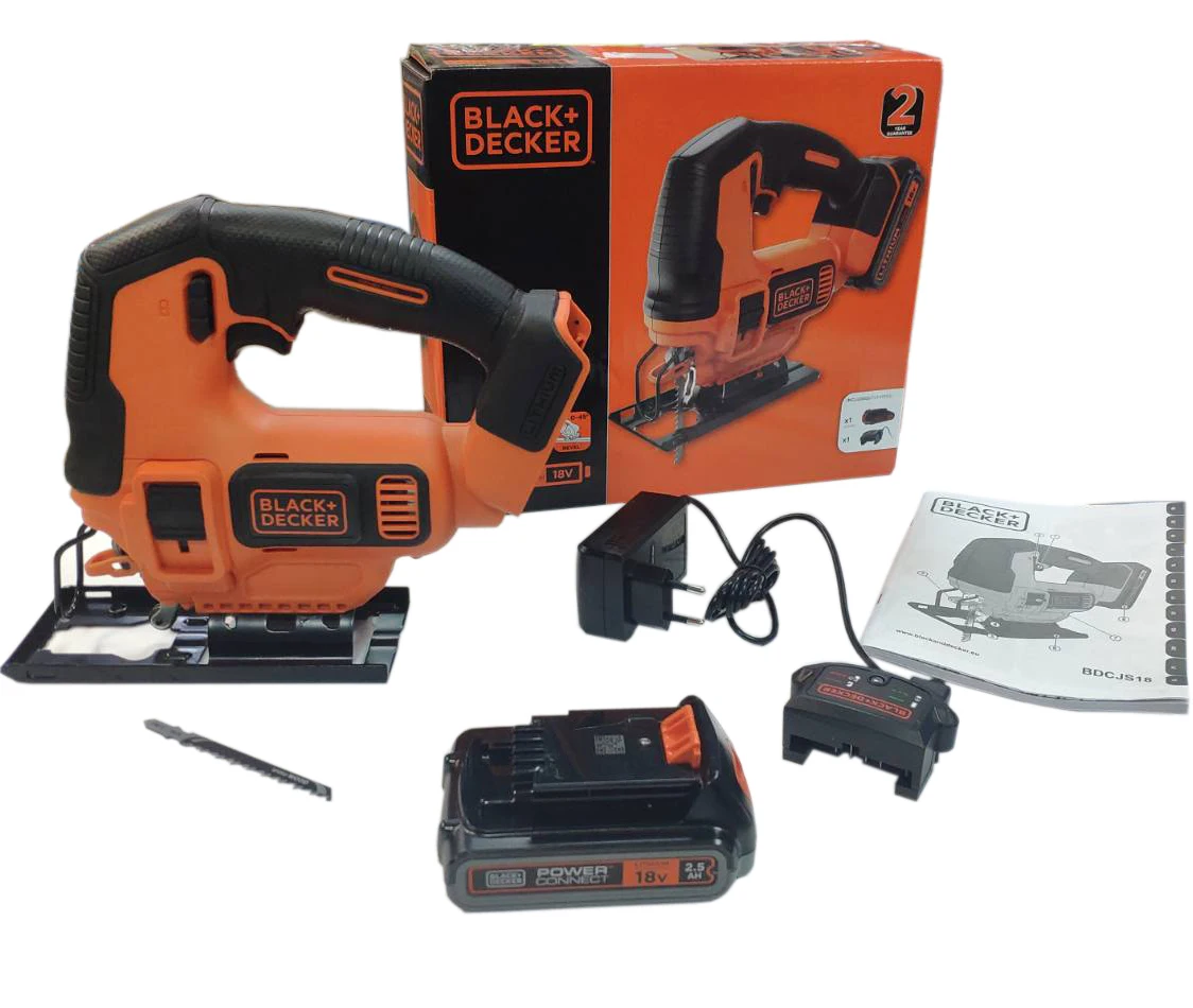 Black & Decker BDCJS18E1-QW Cordless jigsaw 18 Volt 2.5 Ah Li-ion