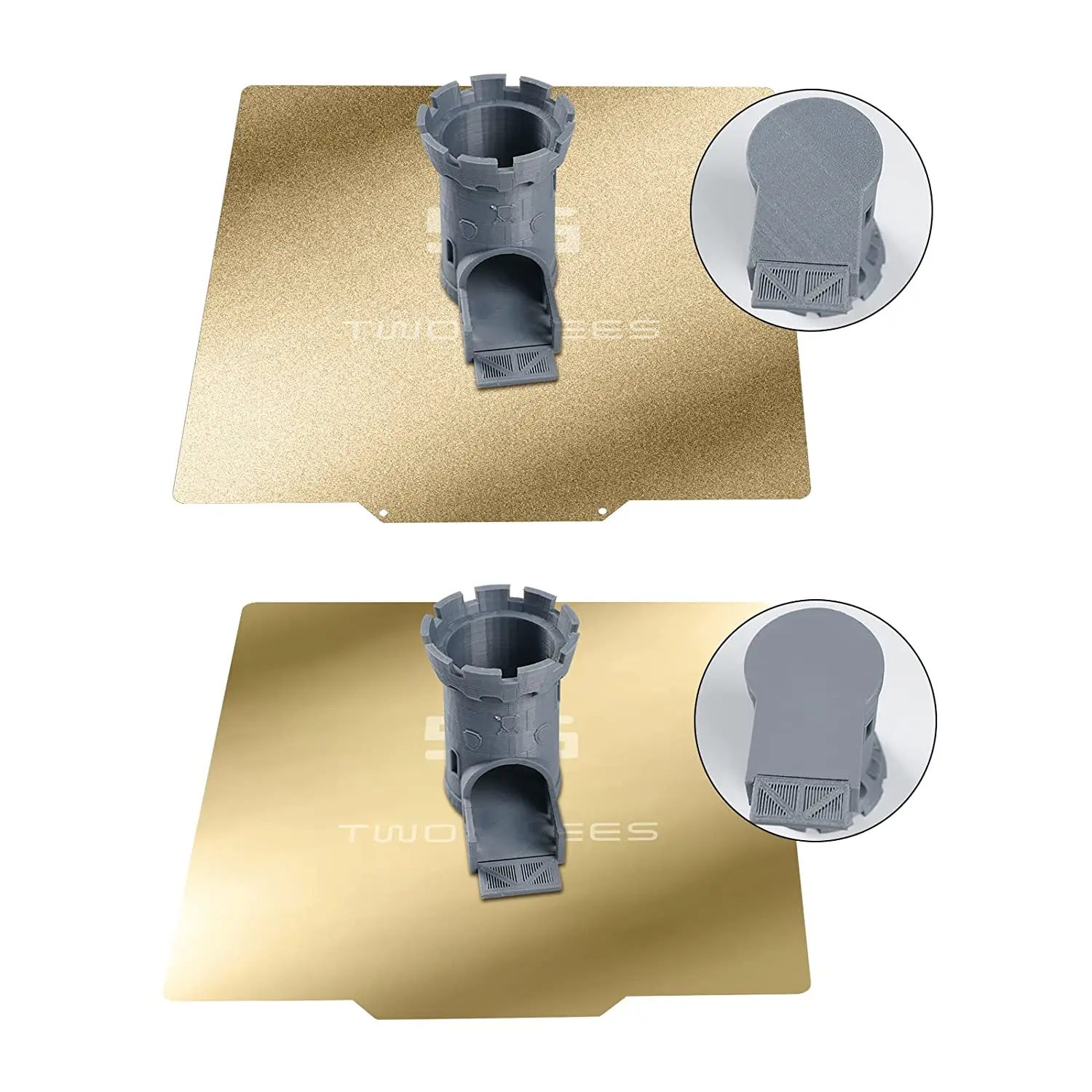 Twotrees-double Sided Pei Spring Steel Sheet Peças Texturizados de Impressora 3d Base Magnética Cama Térmica Quente Novo 220 mm 235 mm 310 mm - Imagem 2