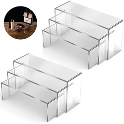 Acrylic Display Stand Set - Versatile U - Shape Lightweight Shelf for Desserts, Cupcakes, Jewelry, and Collectibles (6Pcs)