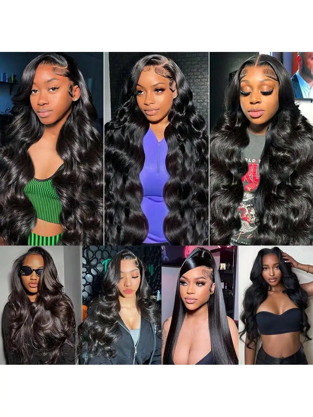 40 Inch 200% Density Wear And Go Glueless Pre Plucked 13x4 HD Lace Wigs Human Hair Body Wave Lace Front Wigs No Glue Pre Cut 6