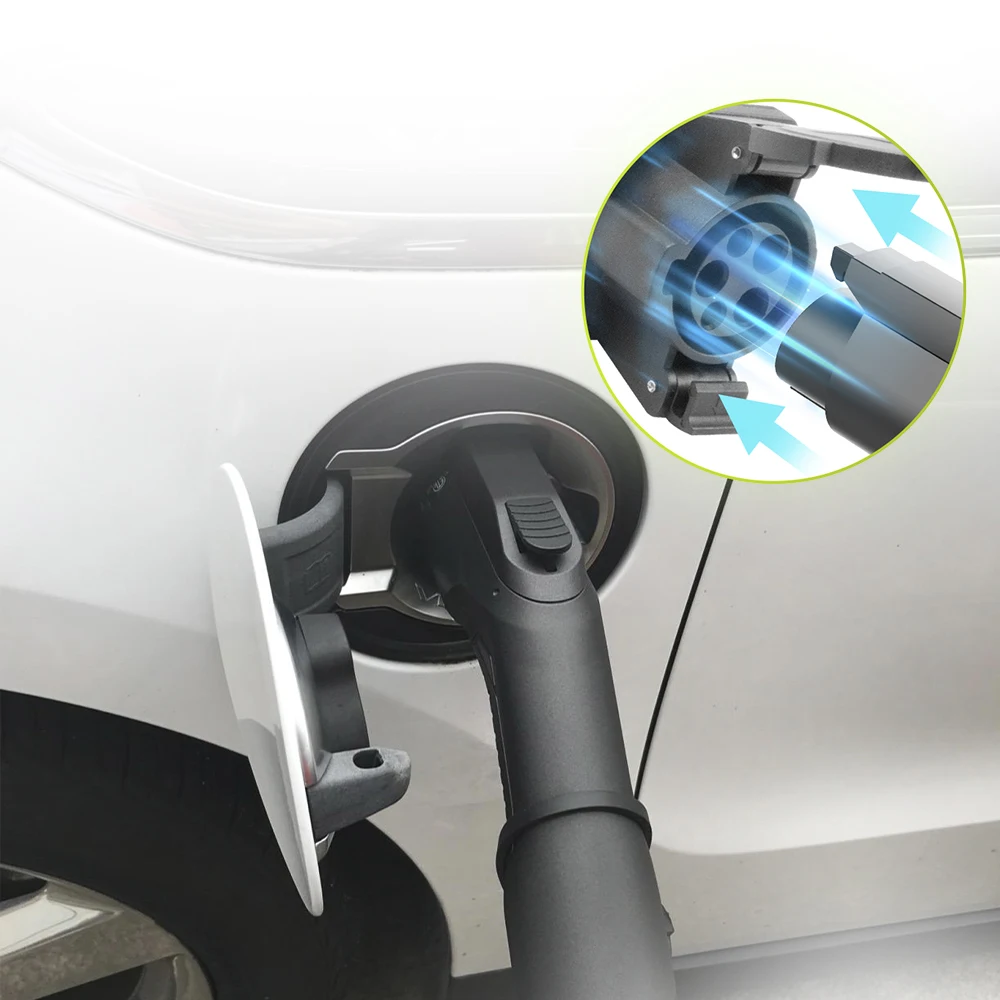 Morec EV 충전 케이블, 자동차 충전기 스테이션용 1 상 전기 자동차 코드, 타입 1 에서 타입 2 플러그 어댑터, J1772 5M, 32 A, 7.2KW