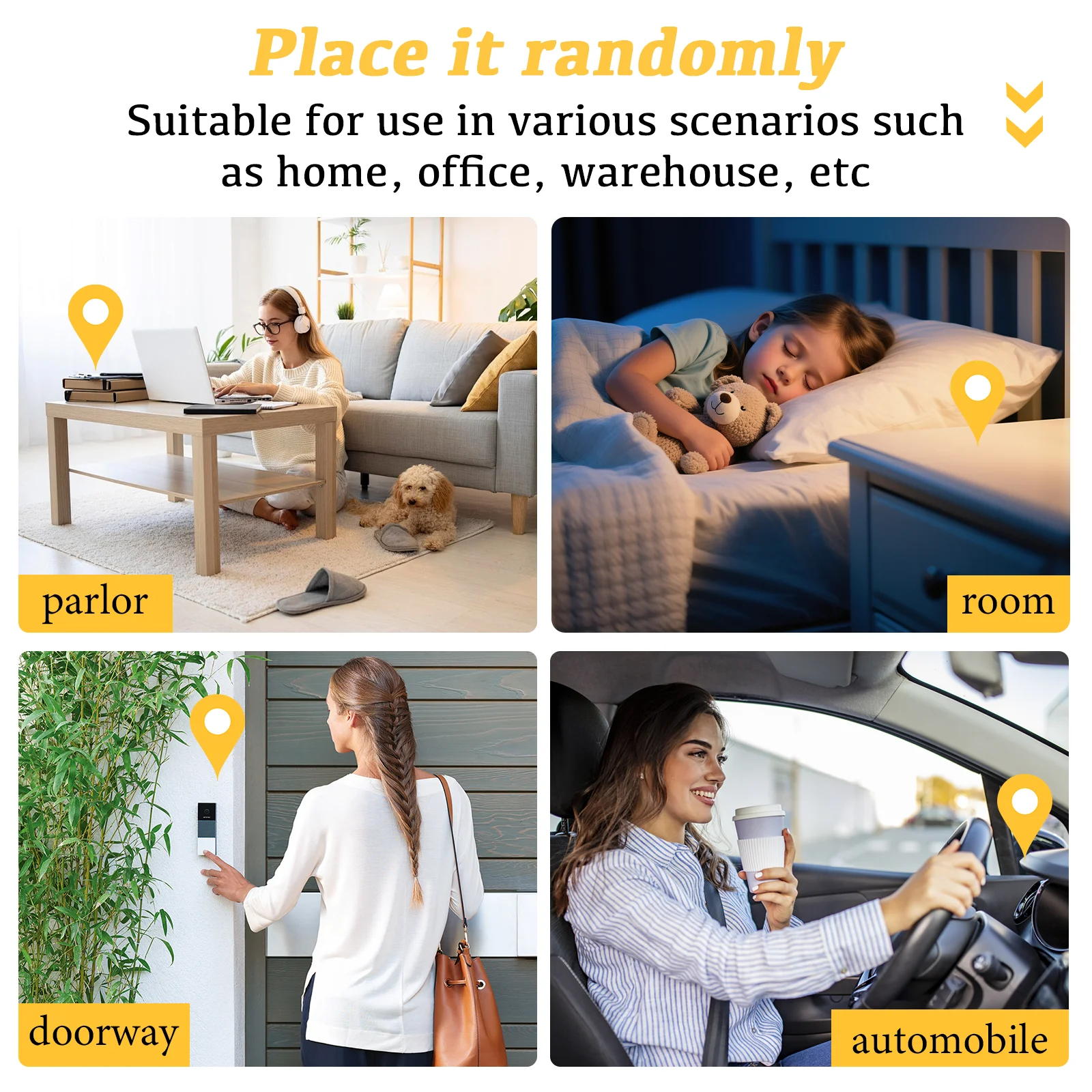 A17 360 Panoramic Mini Security Camera Wireless WiFi Indoor Night Vision Motion Tracking Audio Video Household Safety Monitor 3