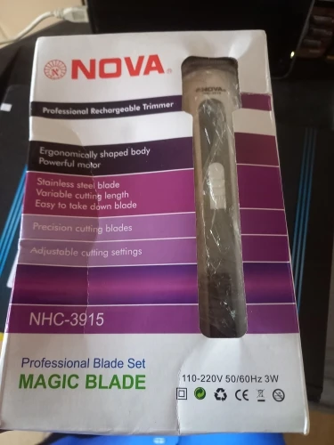 Máquininha De Cortar Cabelo e/ou Barbeador Portátil Aparador Barba 3915 bivolt Recarregável-ENVIO IMEDIATO PARA TODO BRASIL photo review