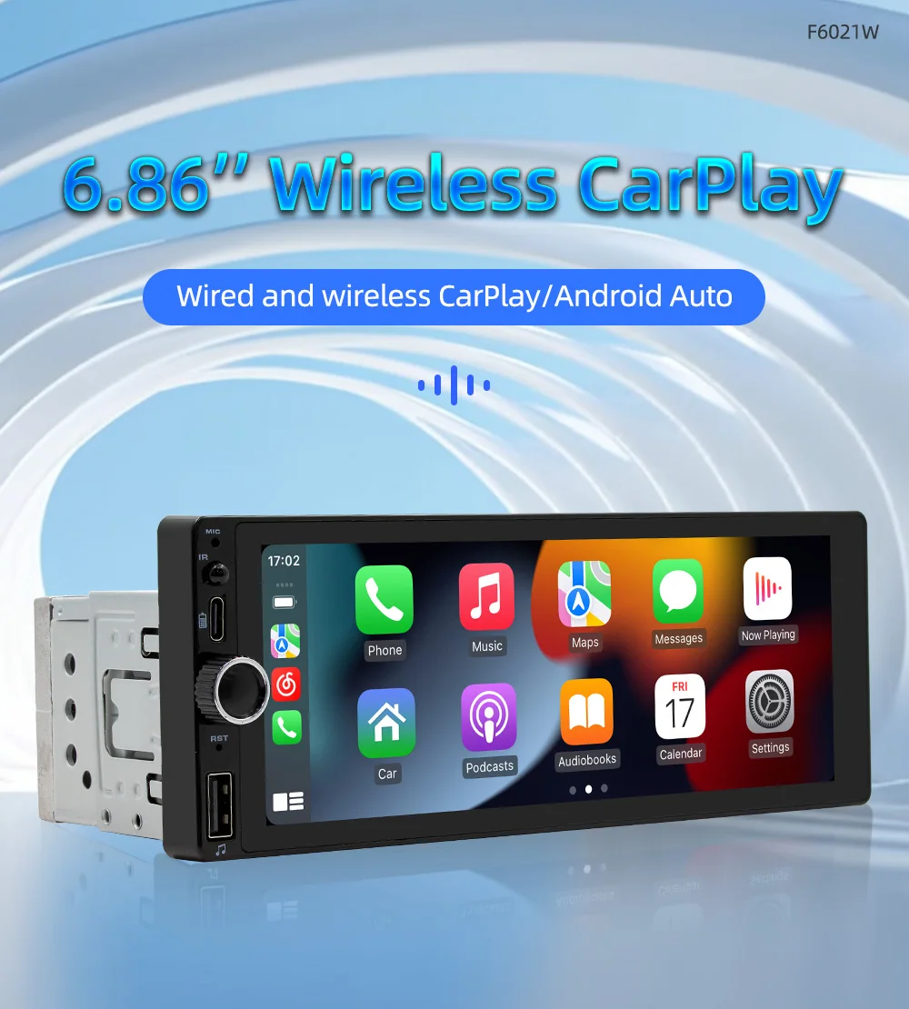 1 Din MP5 Car Radio 6.86'' MP5 Player Wired Carplay Android Auto Universal Multimedia Player Mirror Link Car Stereo 7 A640856cc856546f382abad29cdb01e21j 1 Din MP5 Car Radio 6.86'' MP5 Player Wired Carplay Android Auto Universal Multimedia Player Mirror Link Car Stereo