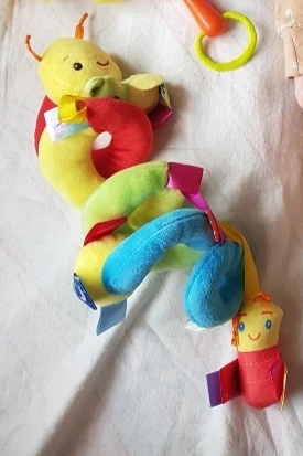 11pcs optional,baby crib bell rattle baby stroller hanging bell multifunctional pinch bright colors photo review