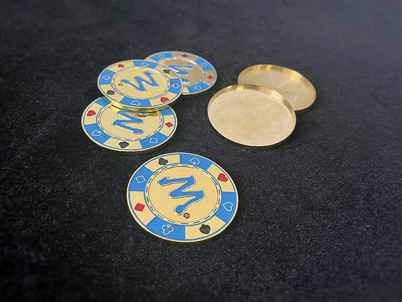 Oliver Magie Magic Tricks의 금속 칩 세트 Magia Close Up Illusions Gimmick Props Magica