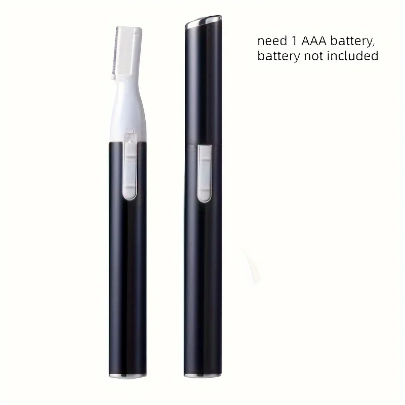 Personal Pen Trimmer, Detailer, Electric Facial Hair Trimmer with Rinseable Blades, Cleaning Brush, Trimming Comb for Eyebrows 6