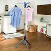 Tripod Clothes Drying Rack, blue, foldable design, ideal for air drying or storage. 2