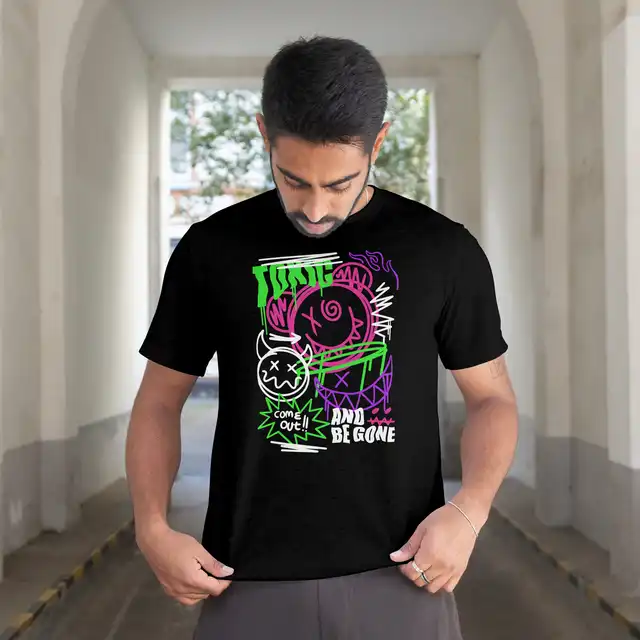 Camiseta Masculina Toxic Estilosa Confortável 100% Algodão Dia a Dia do P ao G1