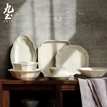 JOTO Fired at high temperature Handmade Ceramic Dinnerware Sets CJR0593