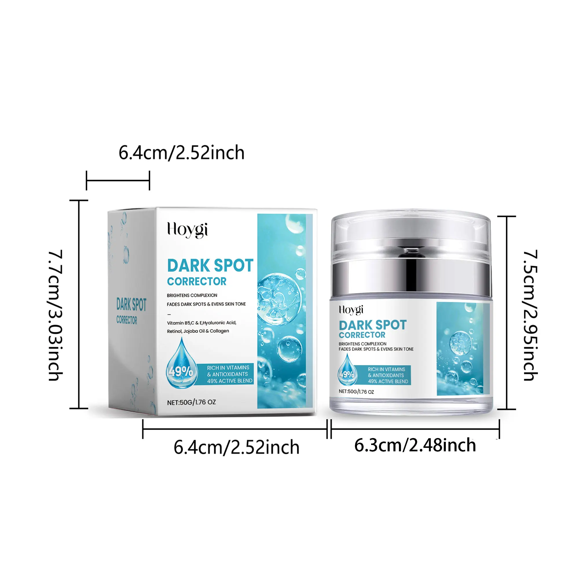 Hoygi Hydrating Face Cream Balance Skin Tone Improve Skin Elasticity Enhance Smoothness Glowing Mild Face Skin Care Cream