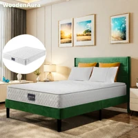 Матрас WoodenAura 160x200 см, индивидуально автобусные пружины, жесткость H3, холодный мусс, 7 зон, матрас для кровати для взрослых