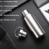 Stainless Steel Thermos Water Bottle Leak-proof Double Wall Large Capacity Wide Mouth Sports Water Bottles For Cycling 6