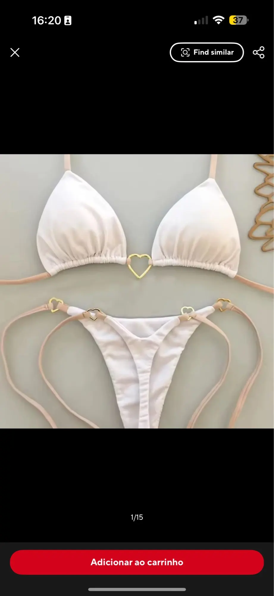 New Solid Color White Bikini Women suit Low Waist Lace-up Fashionable Swimsuit Two-piece Set photo review