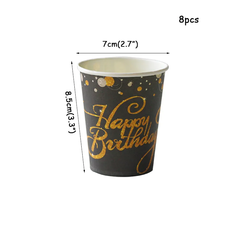 Disposable Tableware 30 40 50 60 Years Anniversary Party Set