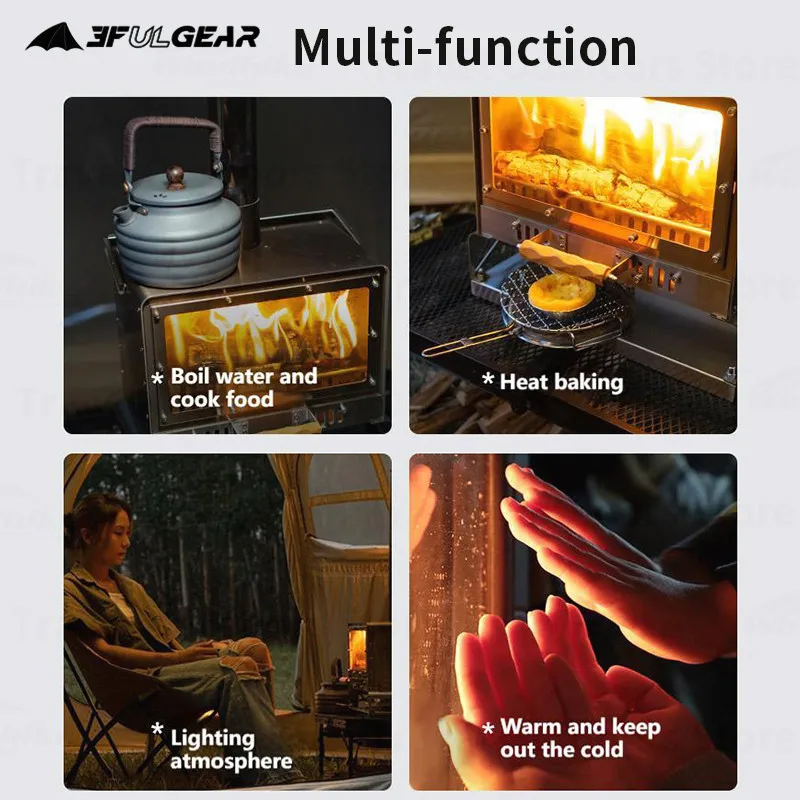 3f Ul Gear Firewood Stove | Firewood Stoves Fireplace | Camping Stove  Fireplace - 3f - Aliexpress