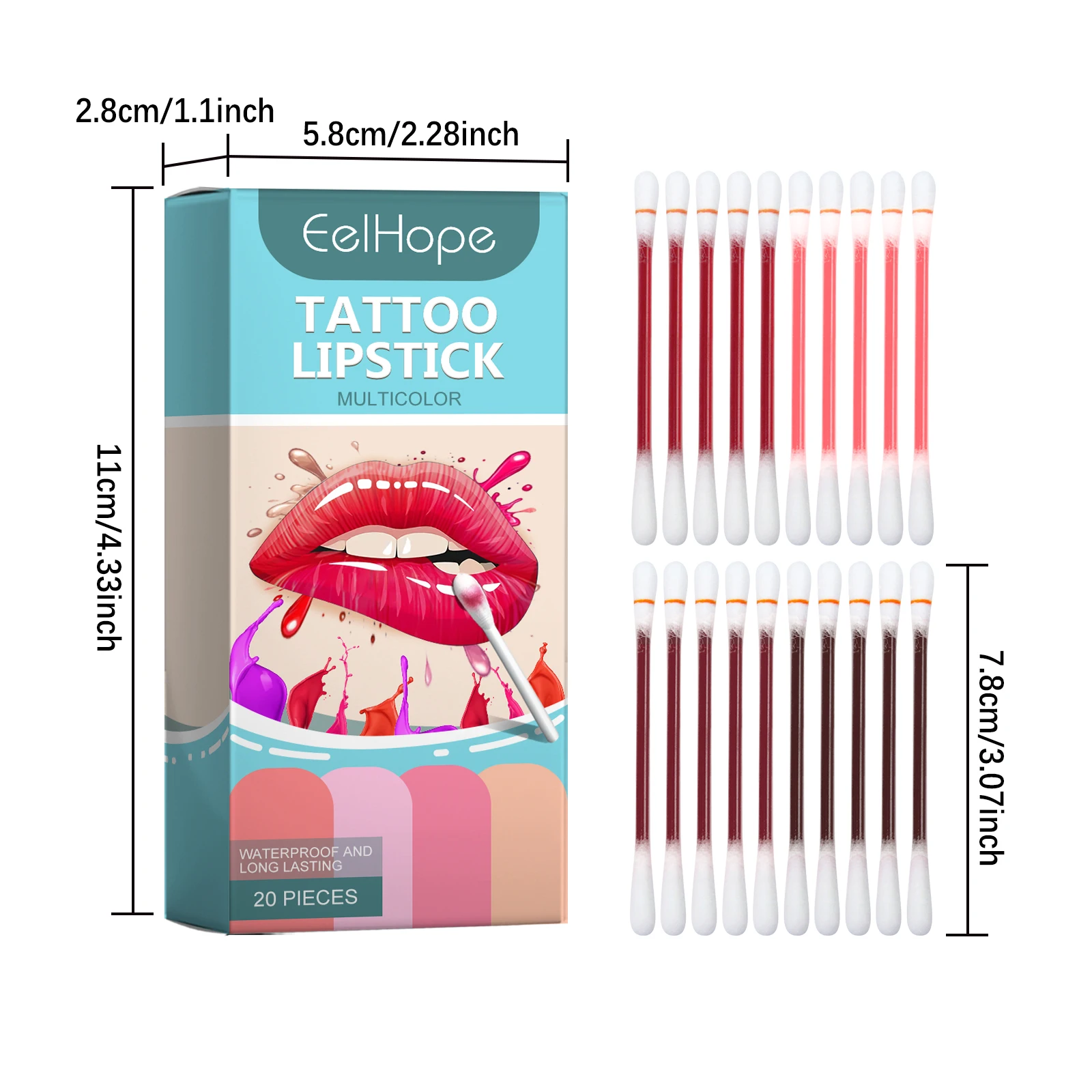 EELHOPE Tattoo Lipstick Moisturizing Lasting Lip Makeup Remove Lip Lines Enhance Elasticity Waterproof Increase Gloss Lip Stick