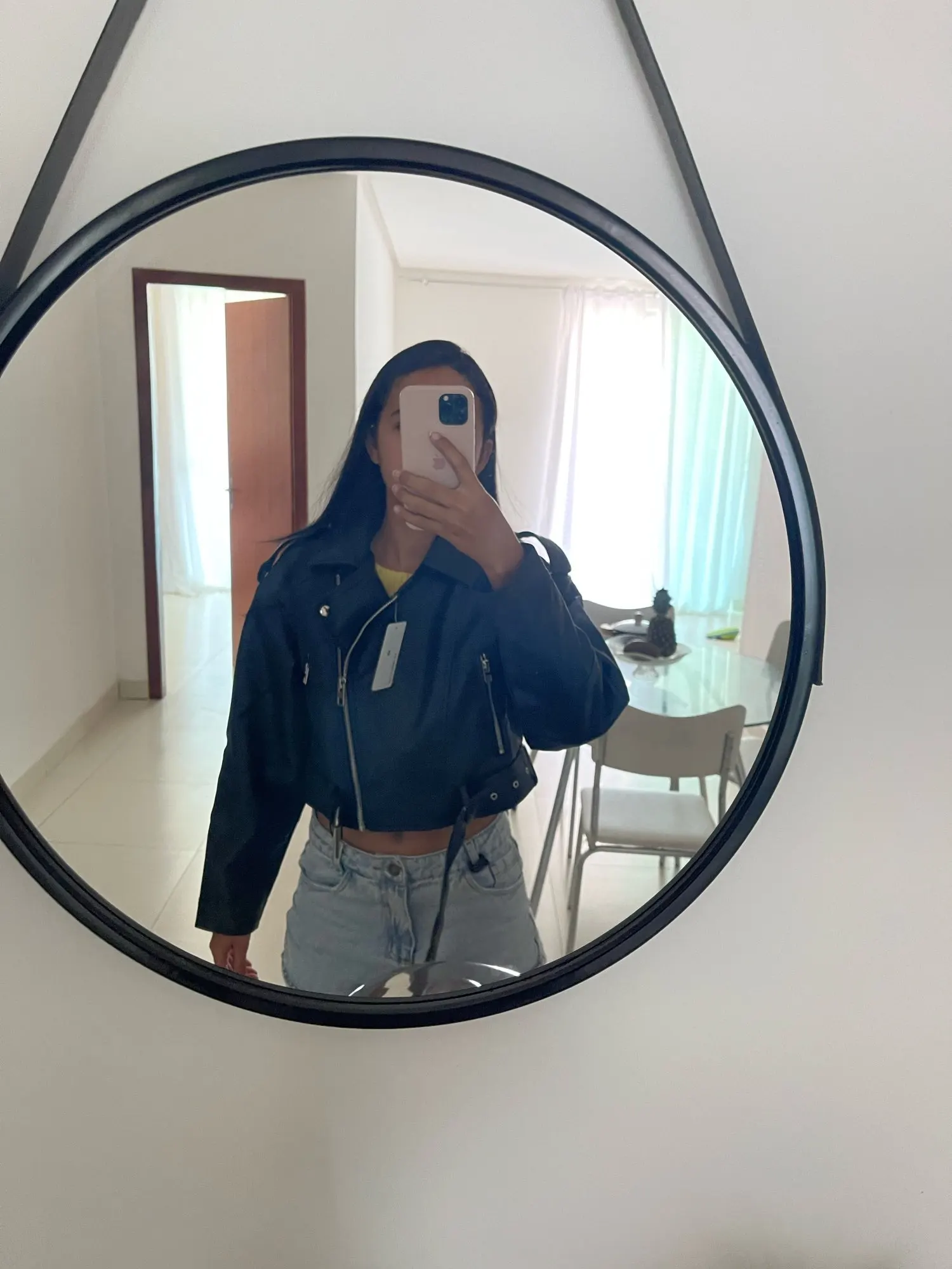 Ailegogo Faux Leather Short Jacket photo review