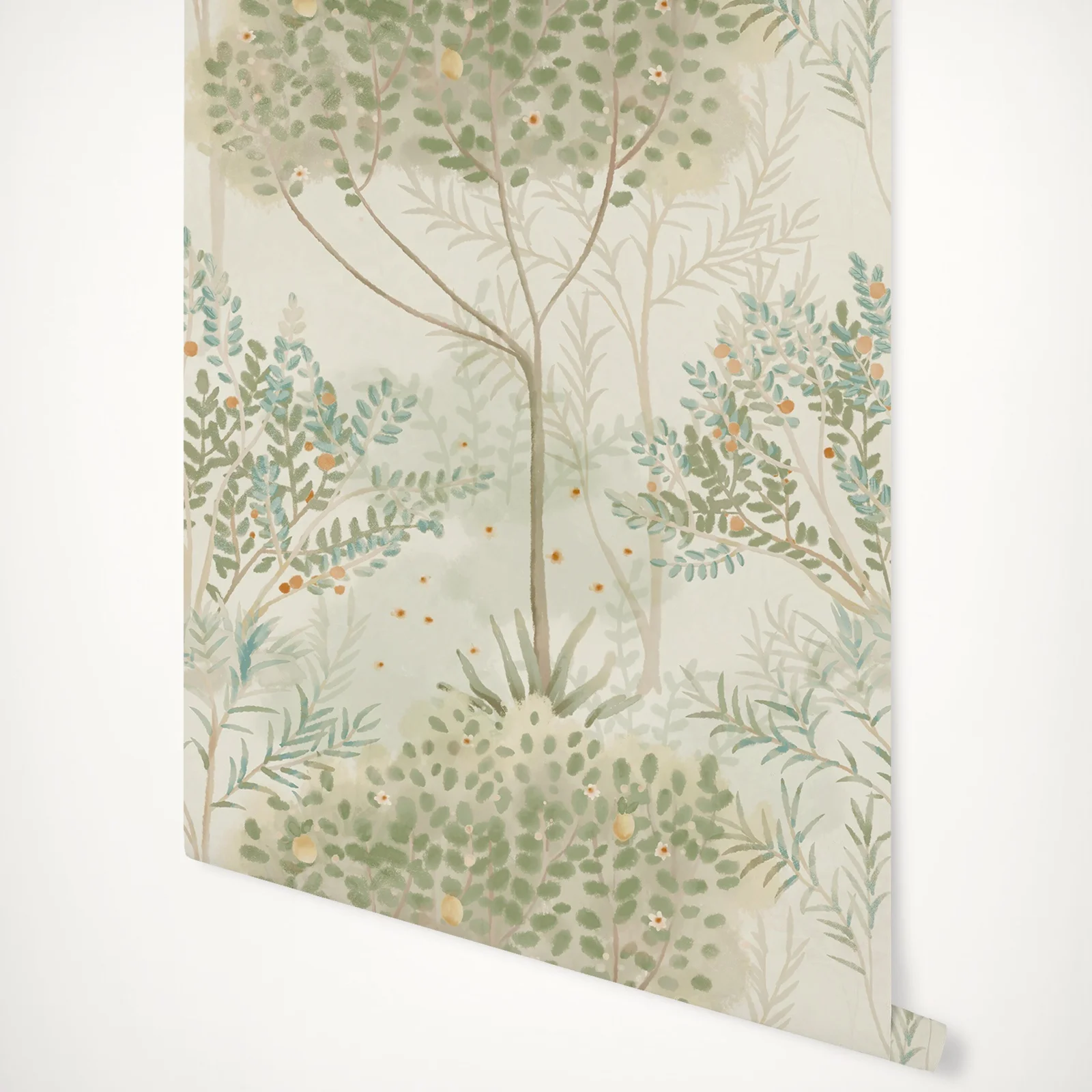 Astin Floral Wallpaper para Orchard Papel de Parede Não Tecido Orchard Mediterrâneo Neutro Hera e Videiras