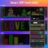 LED Matrix Pixel Panel, Scrolling Bright Advertising LED Signs, Flexible USB 5V LED Car Sign Bluetooth App Control 3