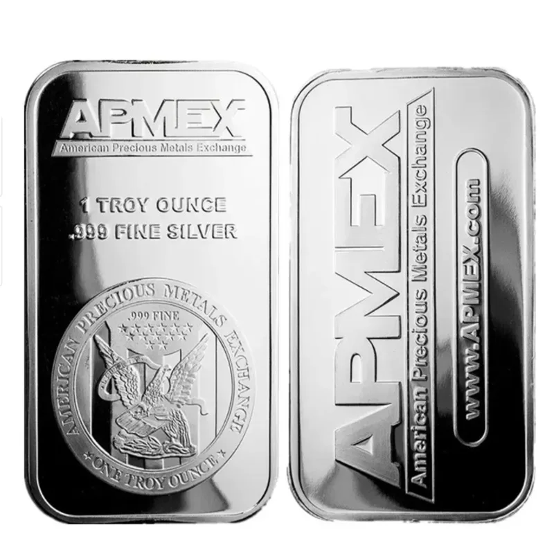 

APM Commemorative Coin Block Silver-plated Metal Handicraft Medal Souvenir Coin