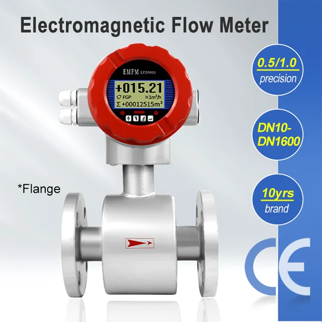 Medidor de flujo de agua de turbina Digital, caudalímetro de pulso de acero  inoxidable 4-20mA