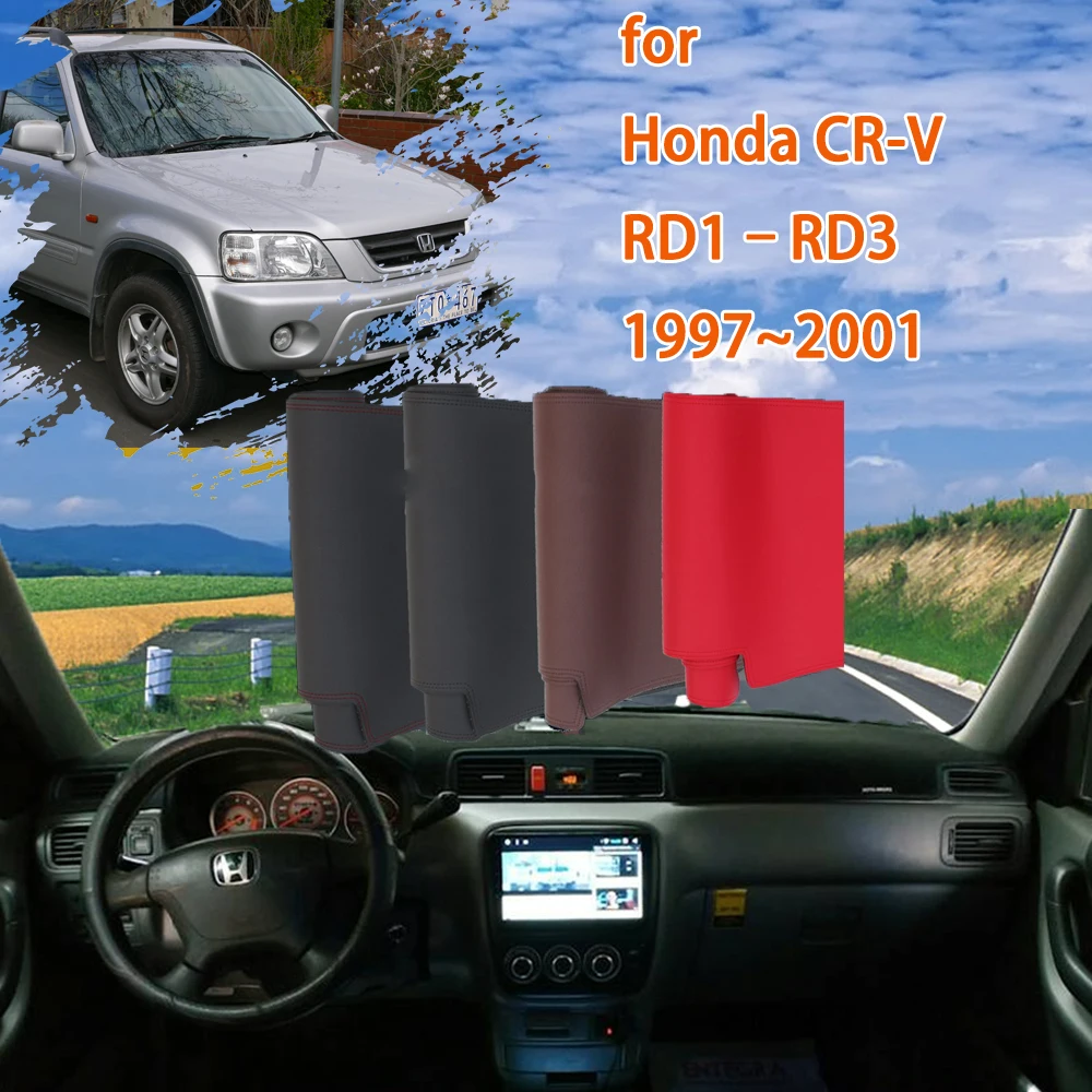 Set Tappetini Auto Per Honda CR-V I (1997-2002) | Alpha-Tex Dura Graphit | 3 Pezzi Con Bordo Marrone | Antiscivolo E Facili Da Pulire