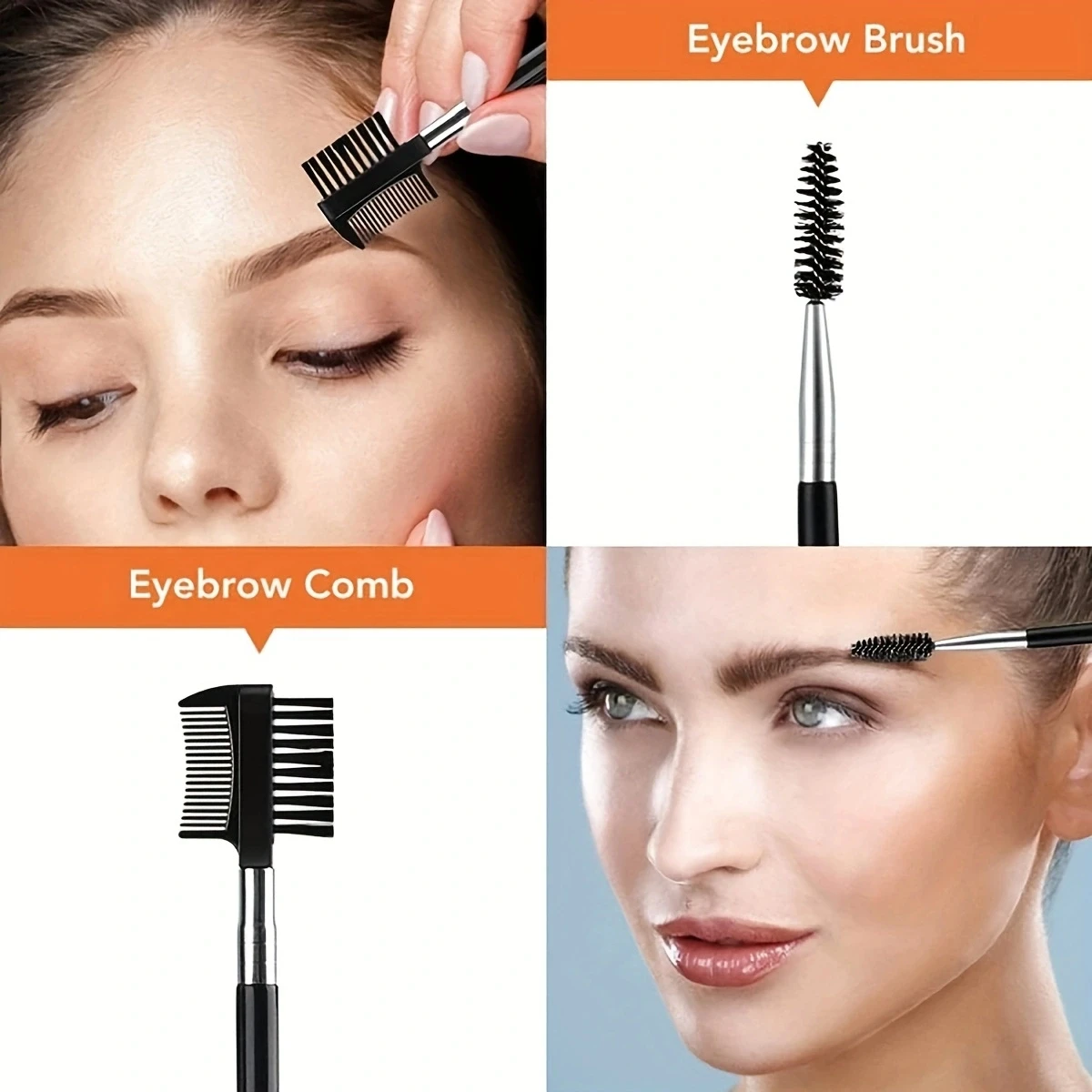 Eyebrow Trimmer Set Eyebrow Scissors Pencil Brush Trimmer Brushes Women's Beauty Tool Set 8 Pcs