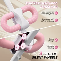 MERACH Ab Machine Adjustable Trainer Workout Foldable Knee Protection Abdominal Exercise Machine Core Ab Exercise System Trainer - Image 3