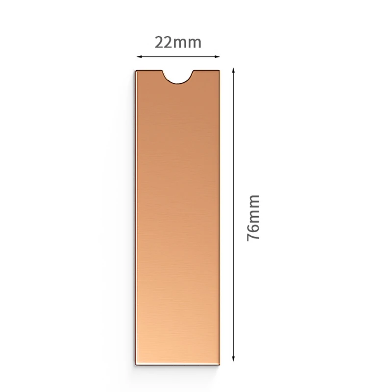 LDPCSJ M.2 NVME SSD Heastink with Nano Thermal Pads Copper Heat Sink Cooling Thermal Pad For M2 2280 SSD in Laptop — view 3