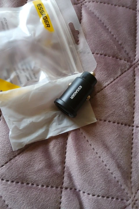 Carregador de carro USB Essager 45w QC 4.0 PD 3.0 SCP 5A Tipo C Carregamento Rápido para iPhone photo review