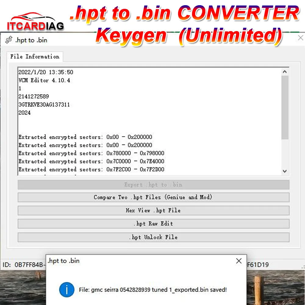 .hpt to bin Converter With Unlimited Keygen Compare Genuine and
