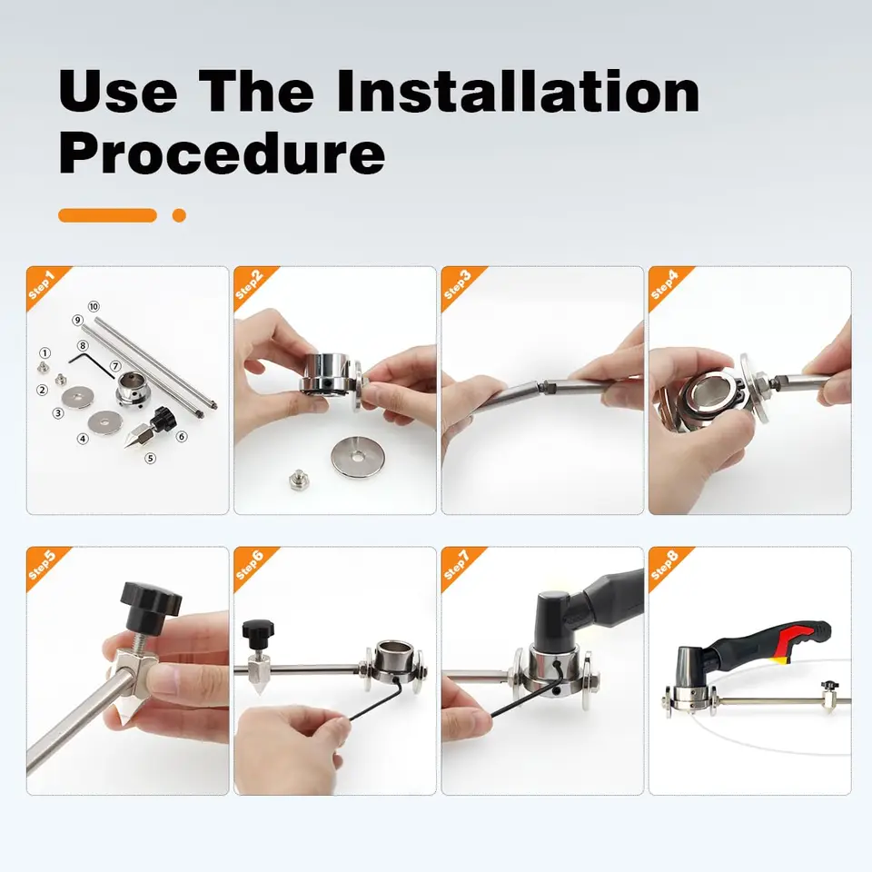 Taglierina Al Plasma Riverweld SG-55 AG-60 Con Ruota Guida A Rulli - Foto 5