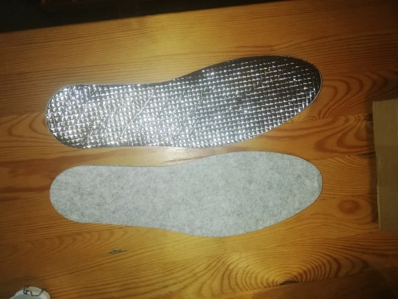 Heat insulation aluminum film insole keep your feet comfortable photo review