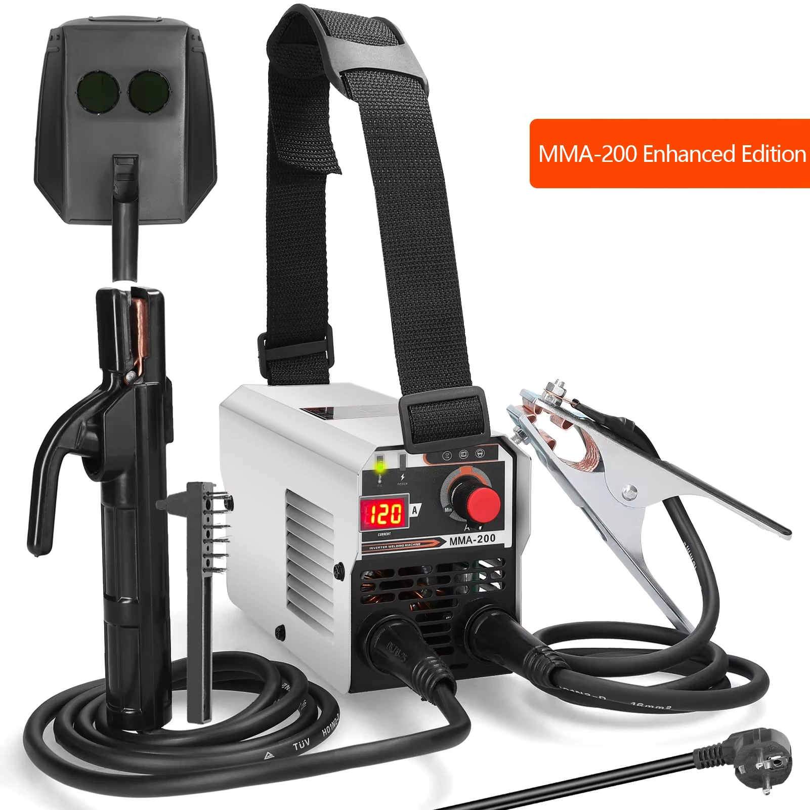 Soldadores MIG MMA 2 en 1, gases de dióxido de carbono blindados y soldadura Manual, herramientas de soldadores con inversor de corriente continua IGBT multiusos