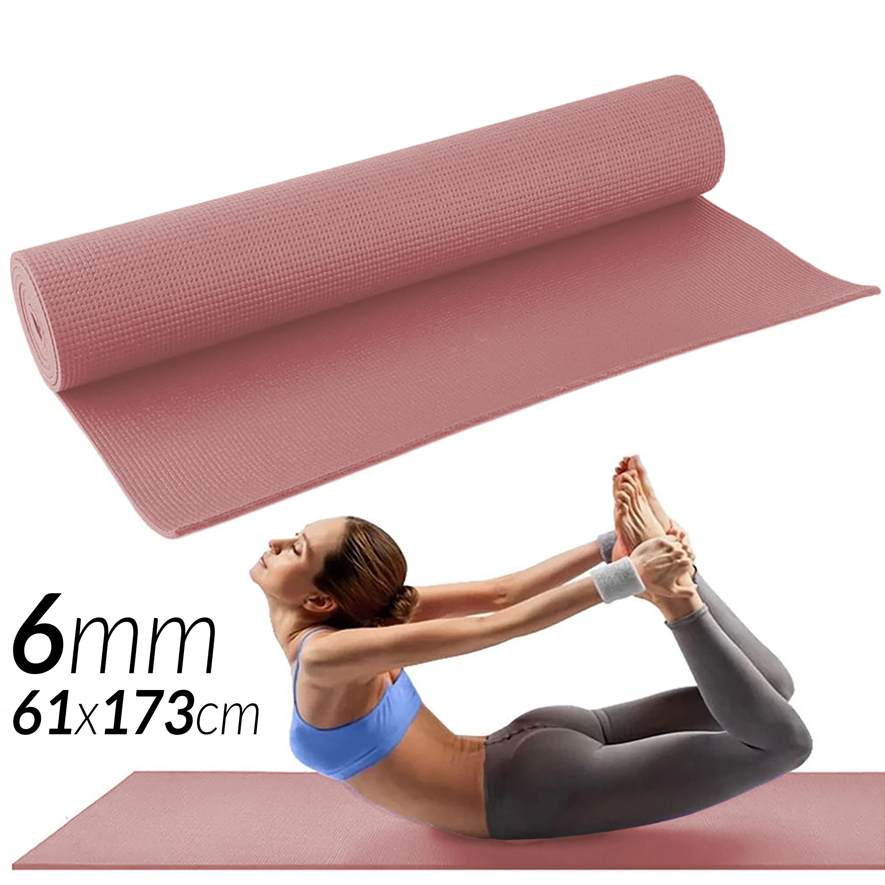 Colchoneta NBR 180 x 60 x 1,5 cm para Yoga, pilates, aeróbic o