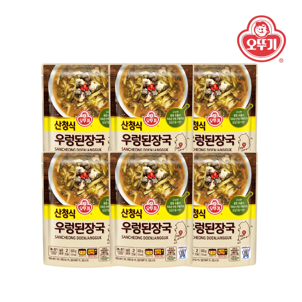 오뚜기 산청식 우렁된장국 500g x 6개