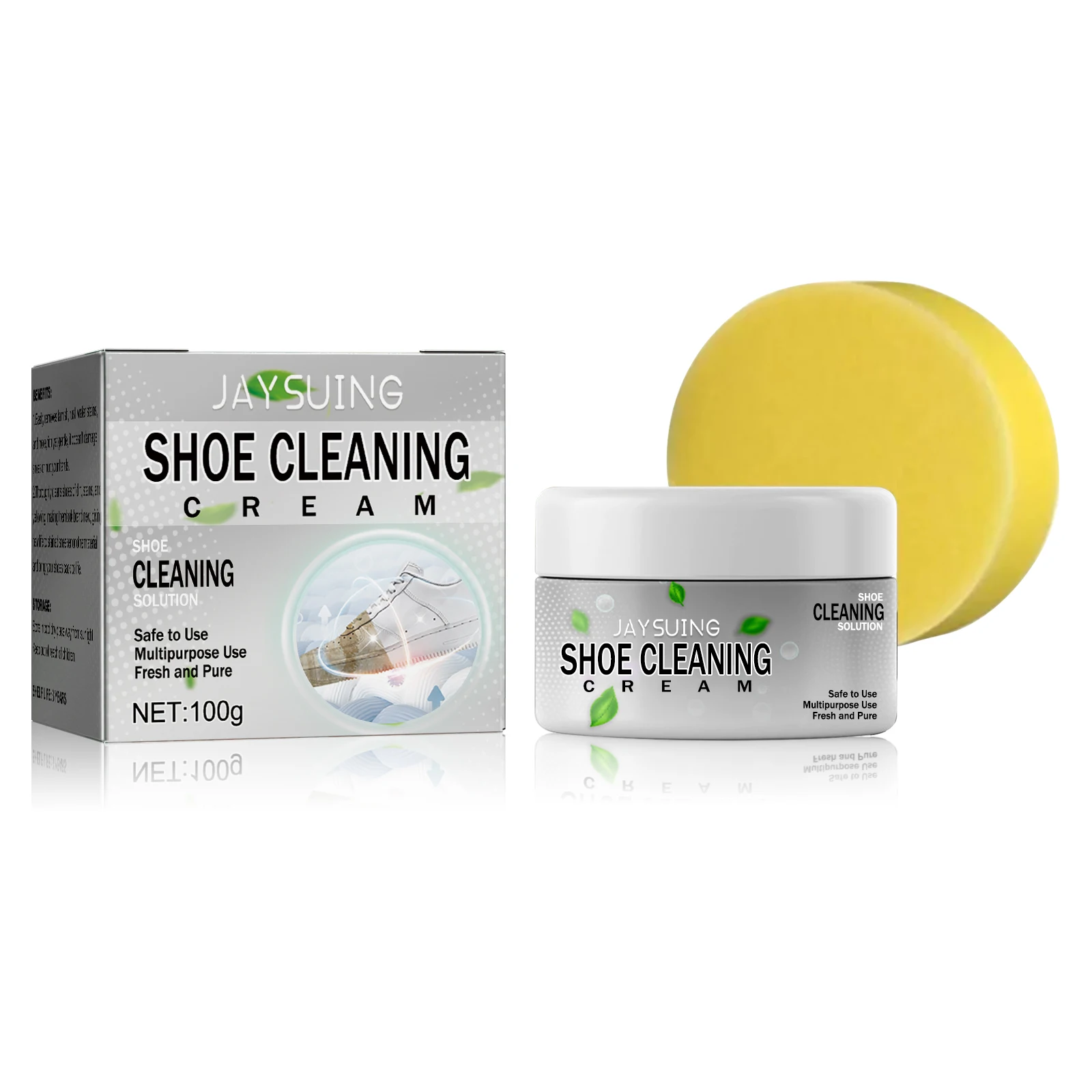 White Shoe Stains Remover Paste Kit Sneakers Cleaning Cream