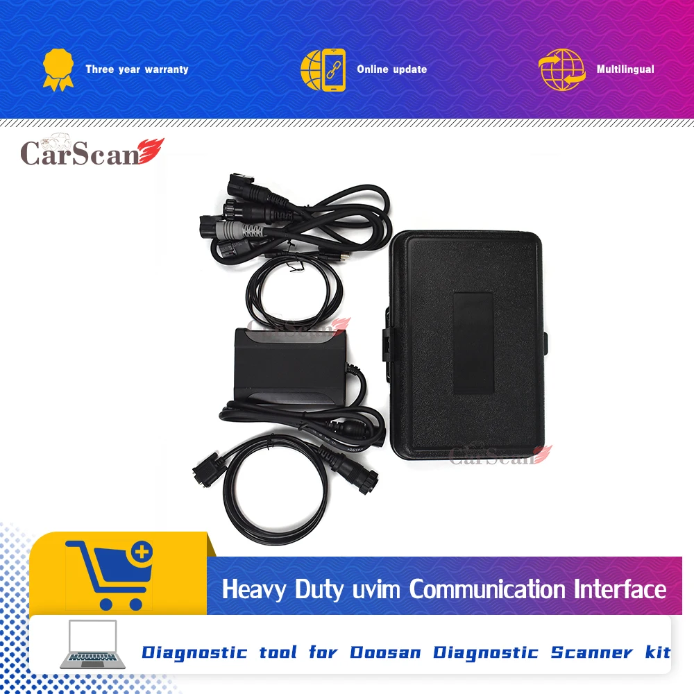 

for DOOSAN DIAGNOSTIC KIT (uVIM) SCAN 200 Doosan Massey Ferguson Forklift Excavator Loader Toolcat Diagnostic tool TIER-3 TIER-4
