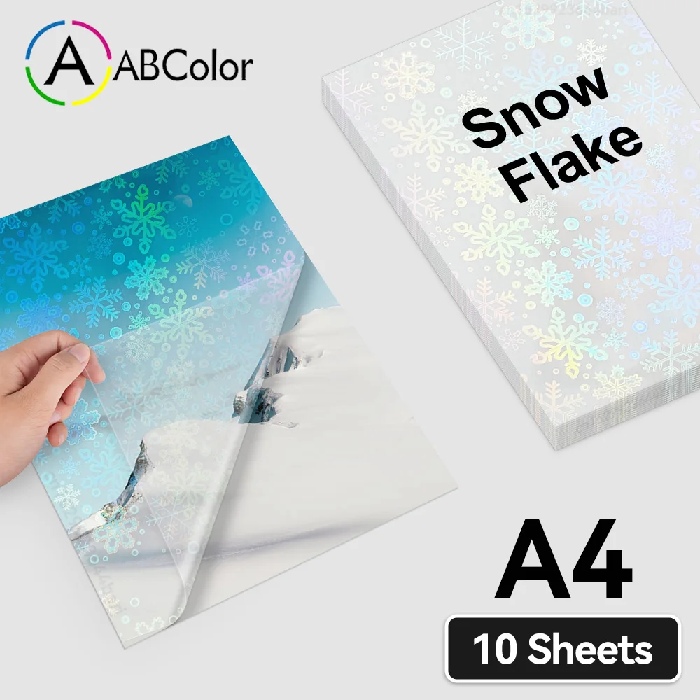 10Sheets Hologram Cold Laminating Film Adhesive Tape Broken Glass Star Overlay Vinyl Lamination Sheets DIY Photo Laminating Film