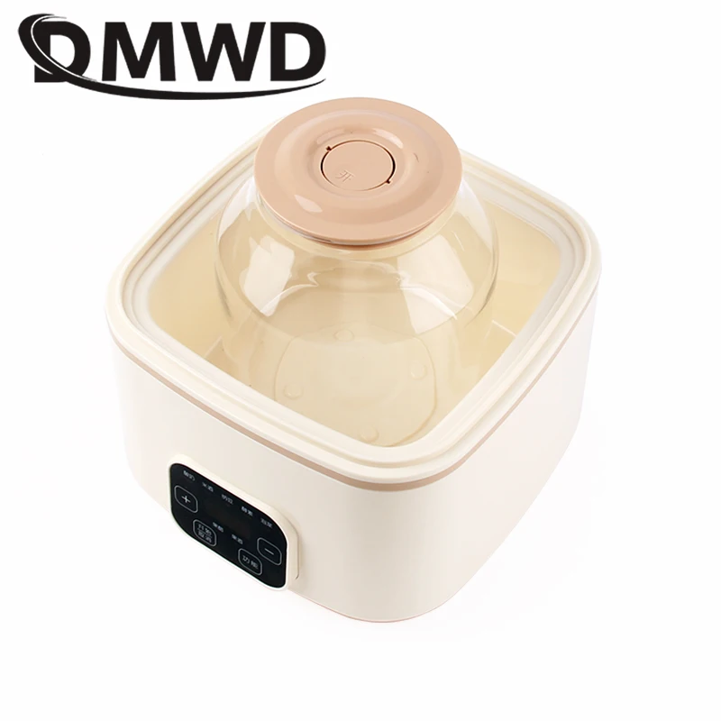 Multifunctional Automatic Electric Yogurt Maker Fruit Enzyme 2L Glass Liner Pickles Fermenting Machine Leben Natto Fermenter Pot
