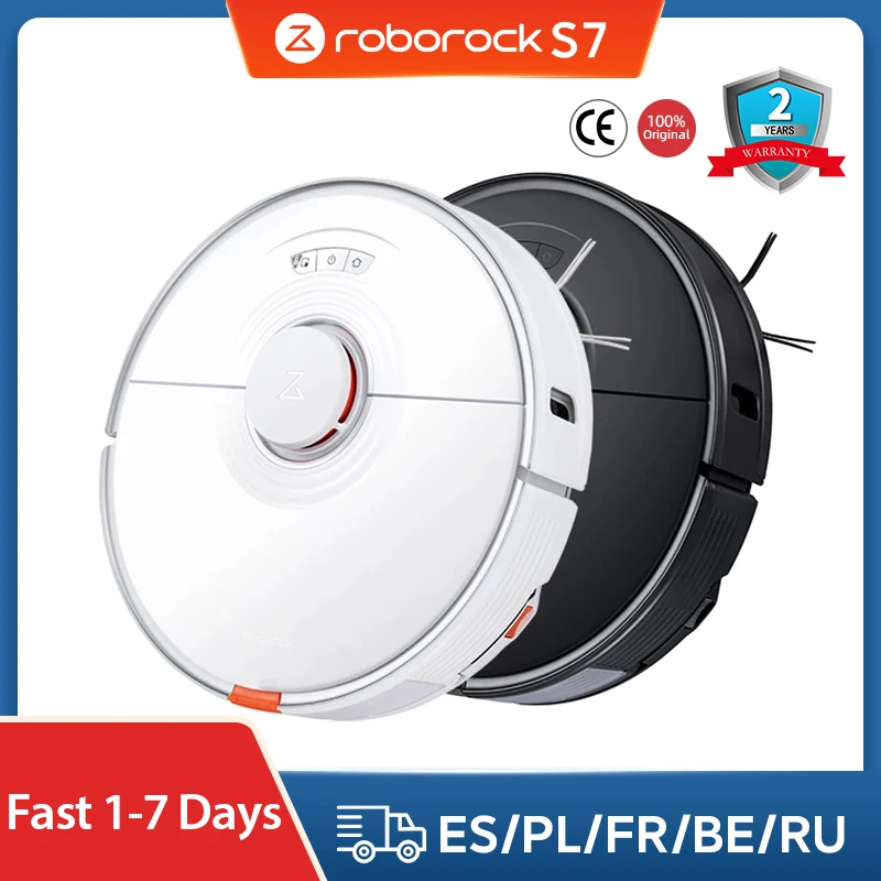 Roborock S7 Robot Vacuum Cleaner Smart Home Brush Steam Mop Sweep Dust Carpet Sonic Mopping Auto