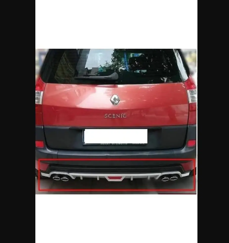 

Для Renault Scenic 1 и 2 совместимый диффузор для заднего бампера модели от 1999 до 2009 универсальный спойлер хромированная боковая юбка аккумулятора