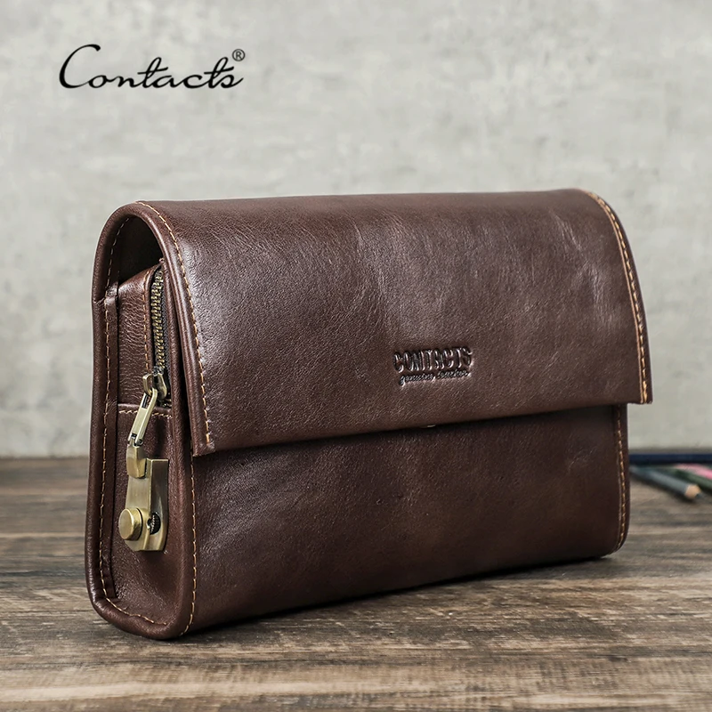 Luxury Flower Wallet Unisex Women Men Purse Genuine Leather Handbag Brown  Coffee Clutch 2023 Fashion Vintage Long Zipper Bag - AliExpress