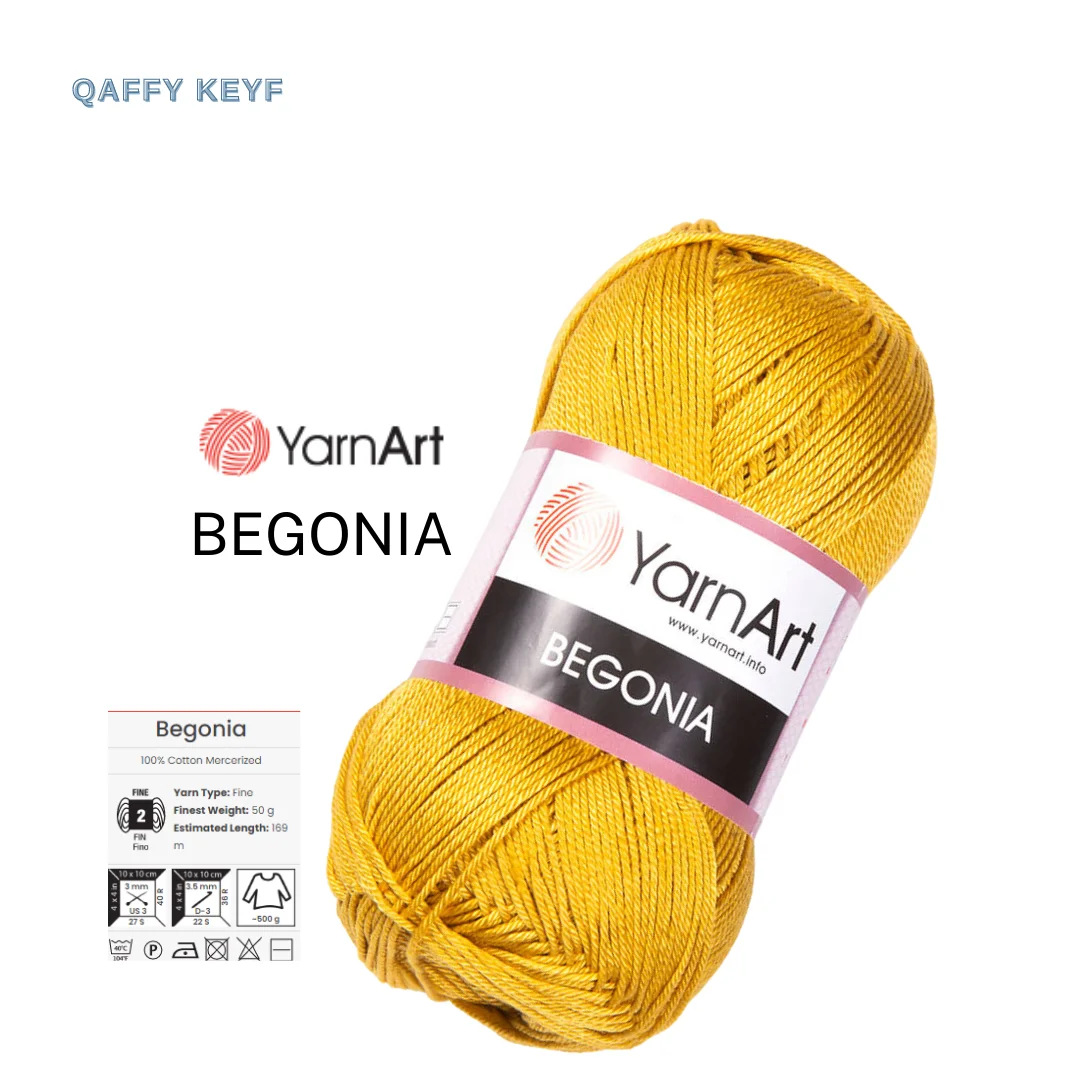 Filato Arte Begonia Amigurumi Filo All'Uncinetto Fai Da Te Bambino Maglieria Sciarpa Maglione Scialle Cardiga Filato Merserizzato Cotone Per Maglieria