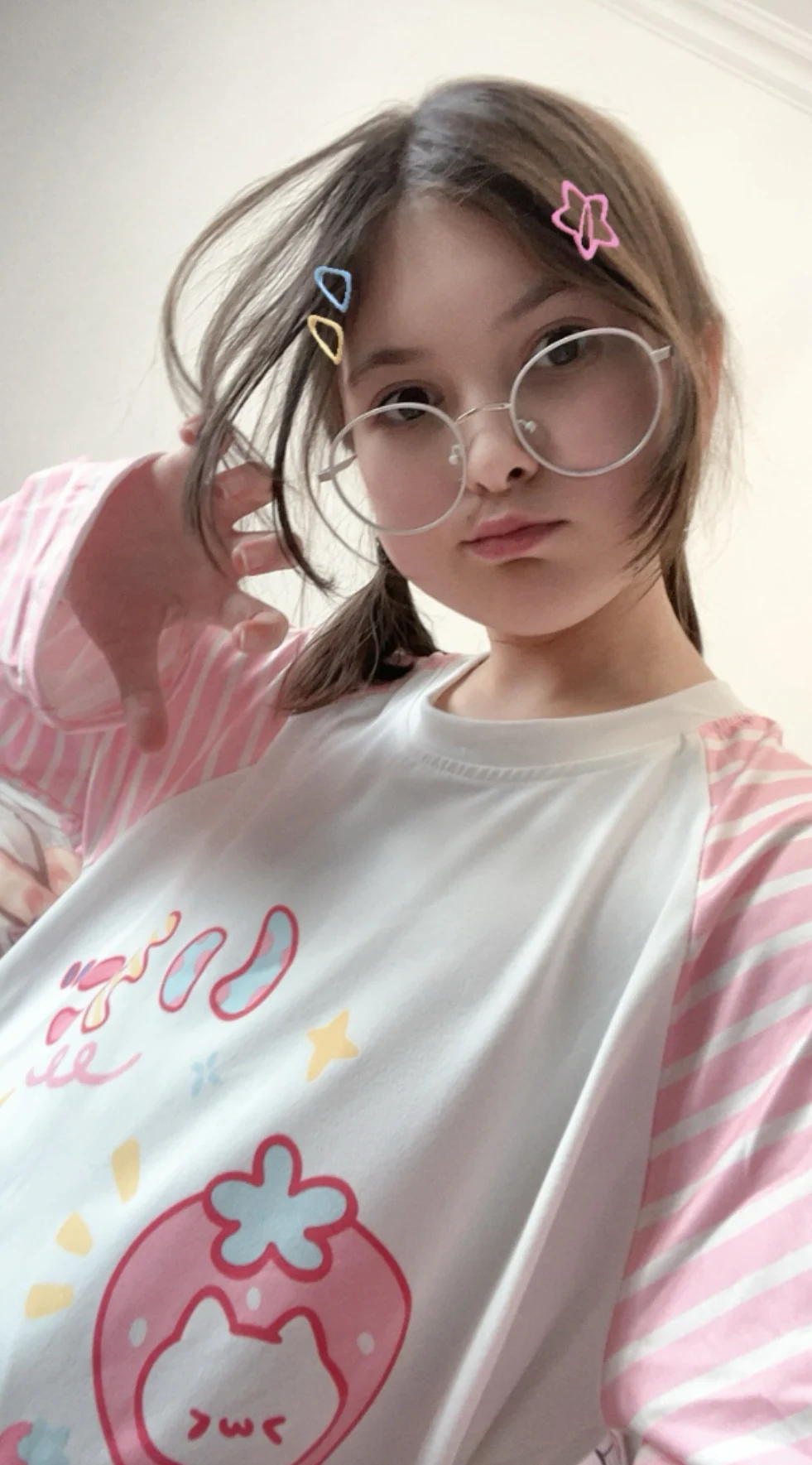 Kawaii Long Sleeve Stripped Shirt - Yume Kawaii photo review
