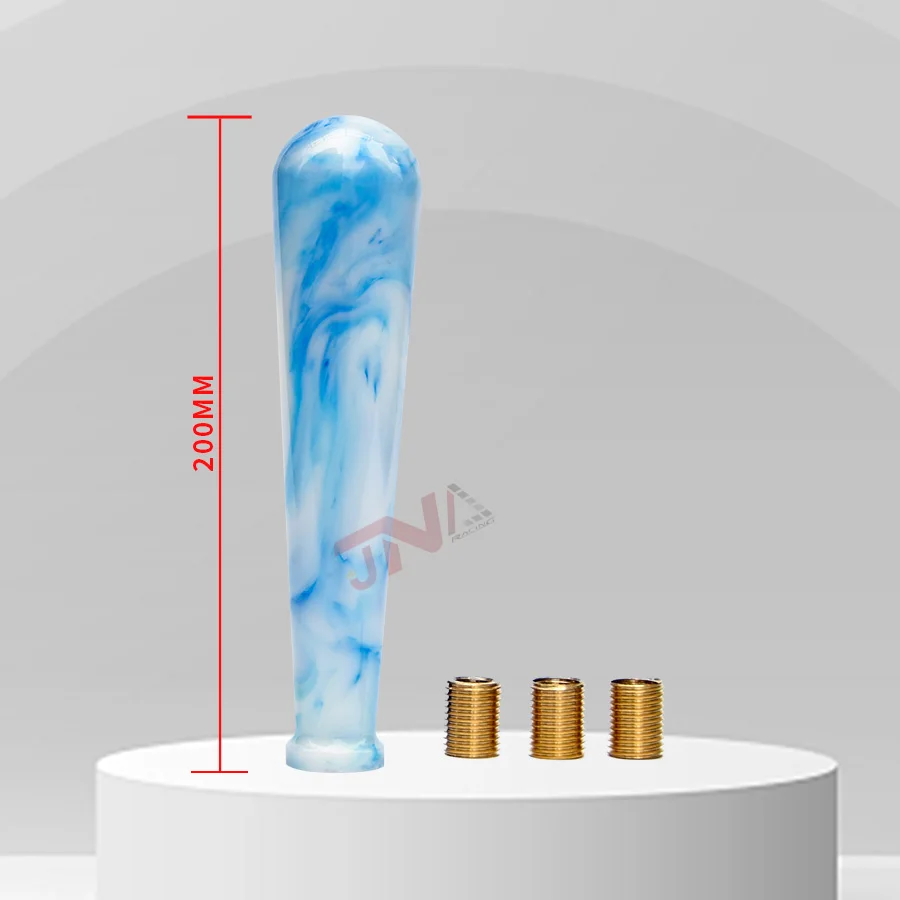 20cm Sky Blue/green/black/glow In The Dark Marbling Pattern Acrylic